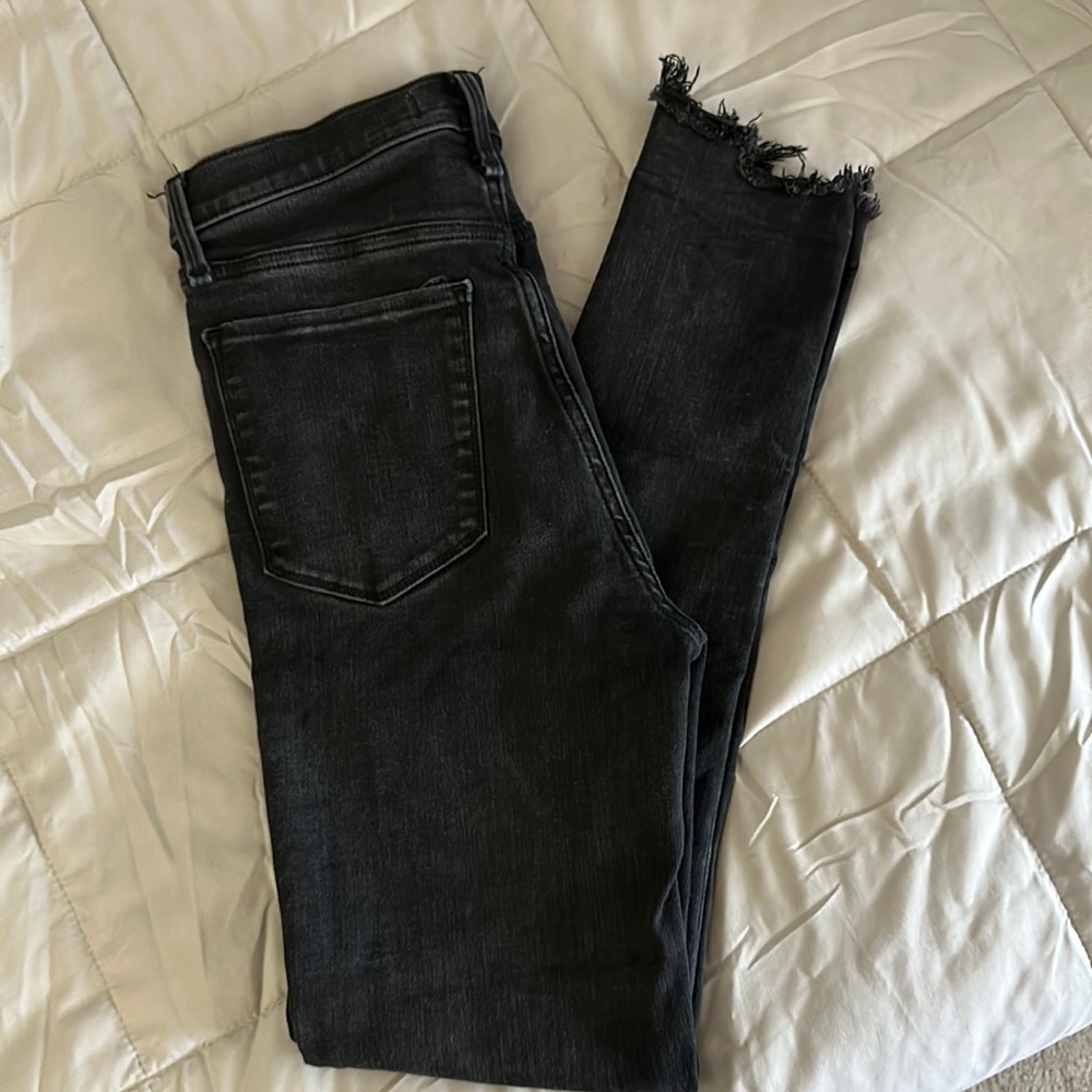 Abercrombie ultra high rise super skinny black womens jeans